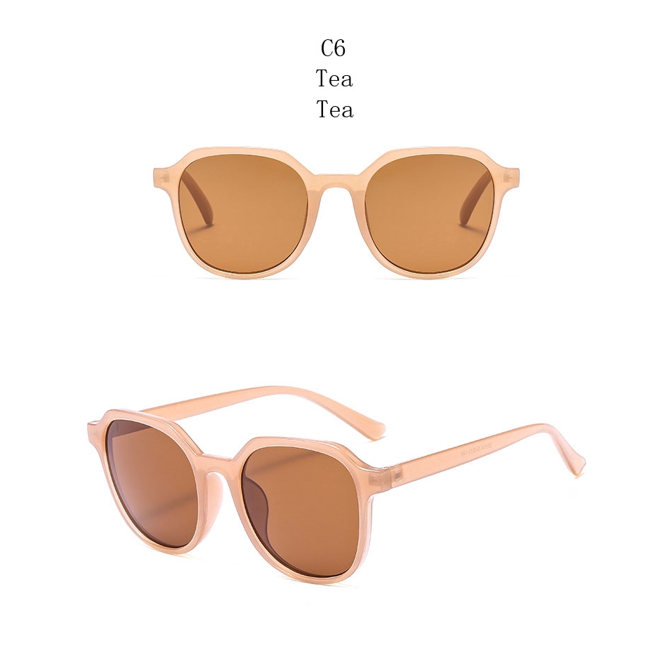 Kính mát SAMJUNE tròn nhỏ chống tia UV400 phong cách cổ điển thời trang