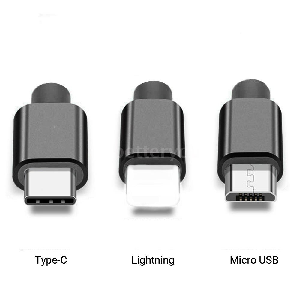 Dây Cáp Usb Loại C / Micro Usb Màu Xanh Lá Cây Có Thể Kéo Dài Được