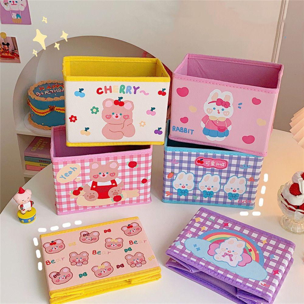 LEILY Hộp Đựng Đồ Họa Tiết Gấu Hoạt Hình Dễ Thương