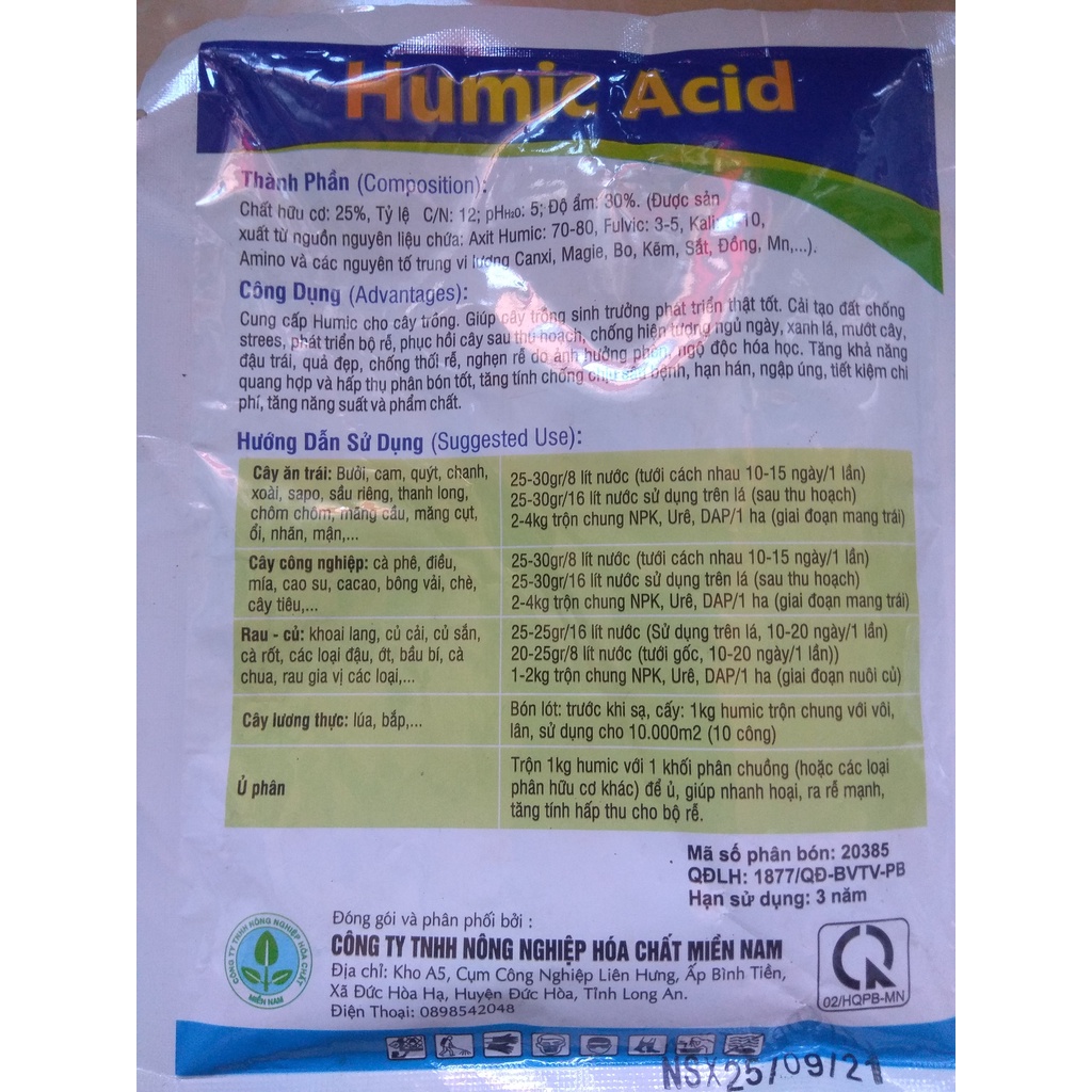 Humic Amino USA sâm tăng lực , ra rễ cực mạnh - gói 100 gram