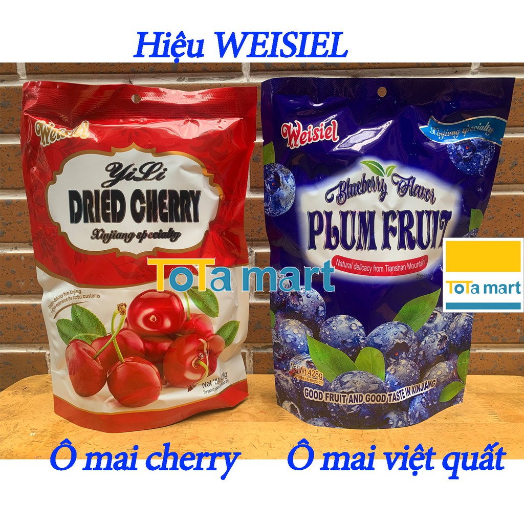 [Mã GROSALEHOT giảm 8% đơn 250K] Ô mai Cherry, ô mai Việt quất 428g / gói. Sản xuất 01/2021. | BigBuy360 - bigbuy360.vn