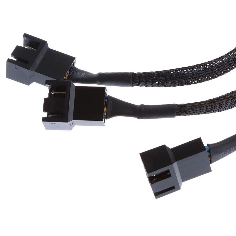 NICKOLAS Dây Cáp Nối Bo Mạch Chủ PC Quạt 1 Điểm 3 Cánh 4 Pin PWM