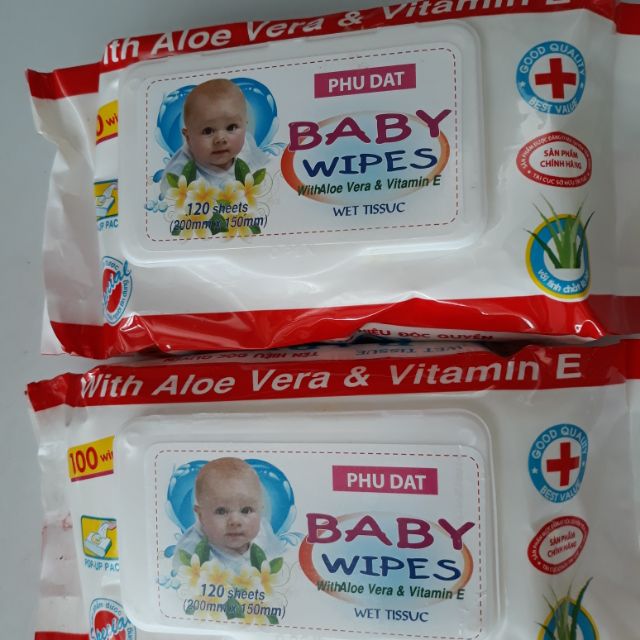 Combo 15 gói giấy ướt Baby wipes