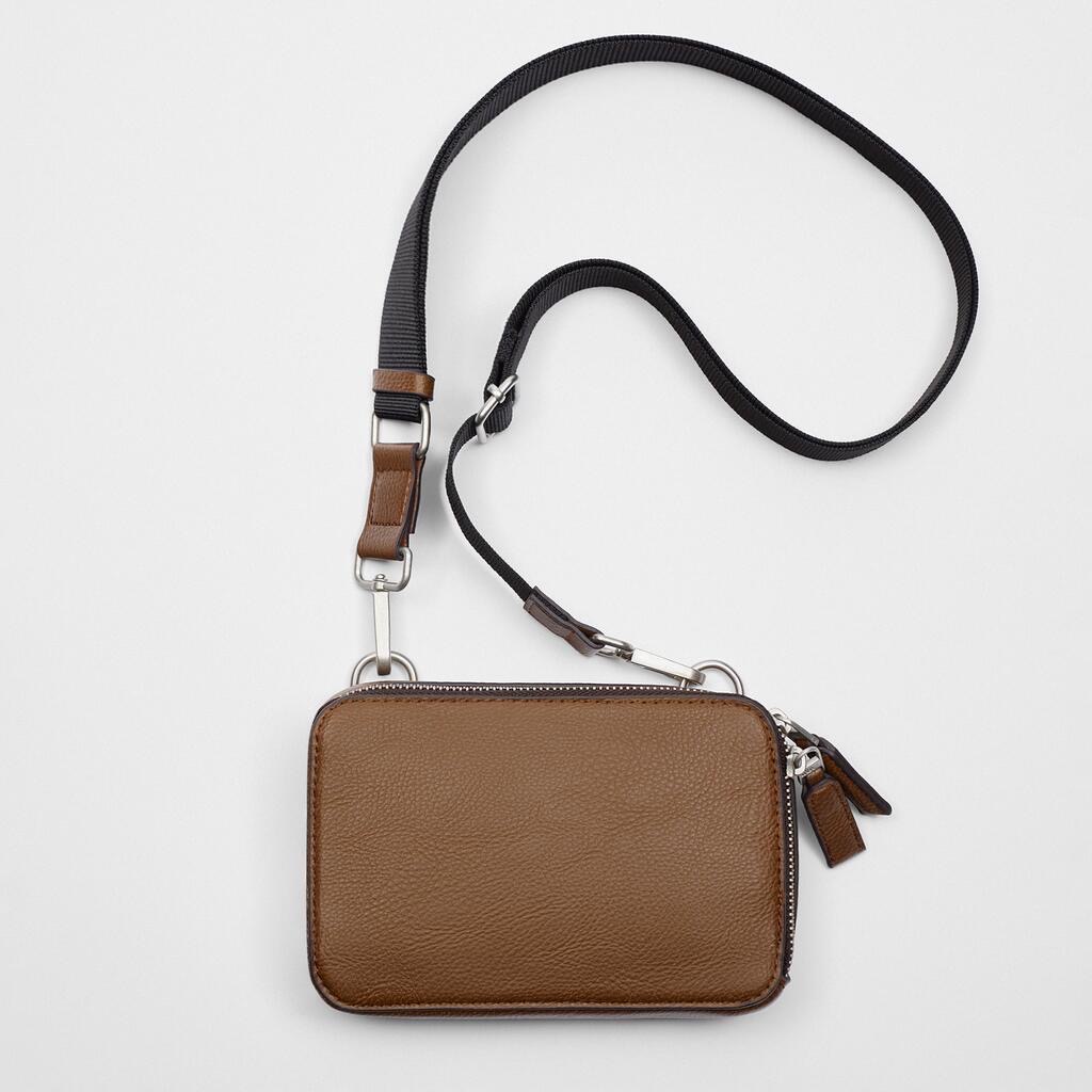 Túi Đeo Chéo Nam ZR Current Đen Nâu Jino Studio Túi Xách Nam Nữ Unisex Da PU Bền Đẹp Cá Tính