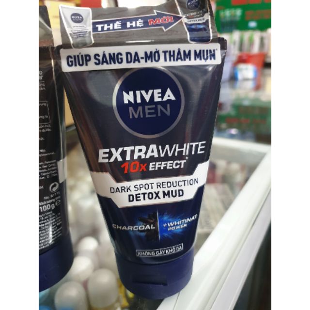 Sữa rửa mặt nivea men giúp sáng da và mờ thâm mụn 100g