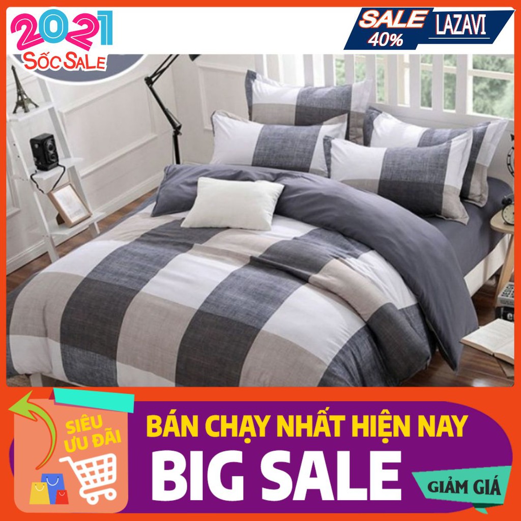 Ga gối poly 1,6m kẻ karo to