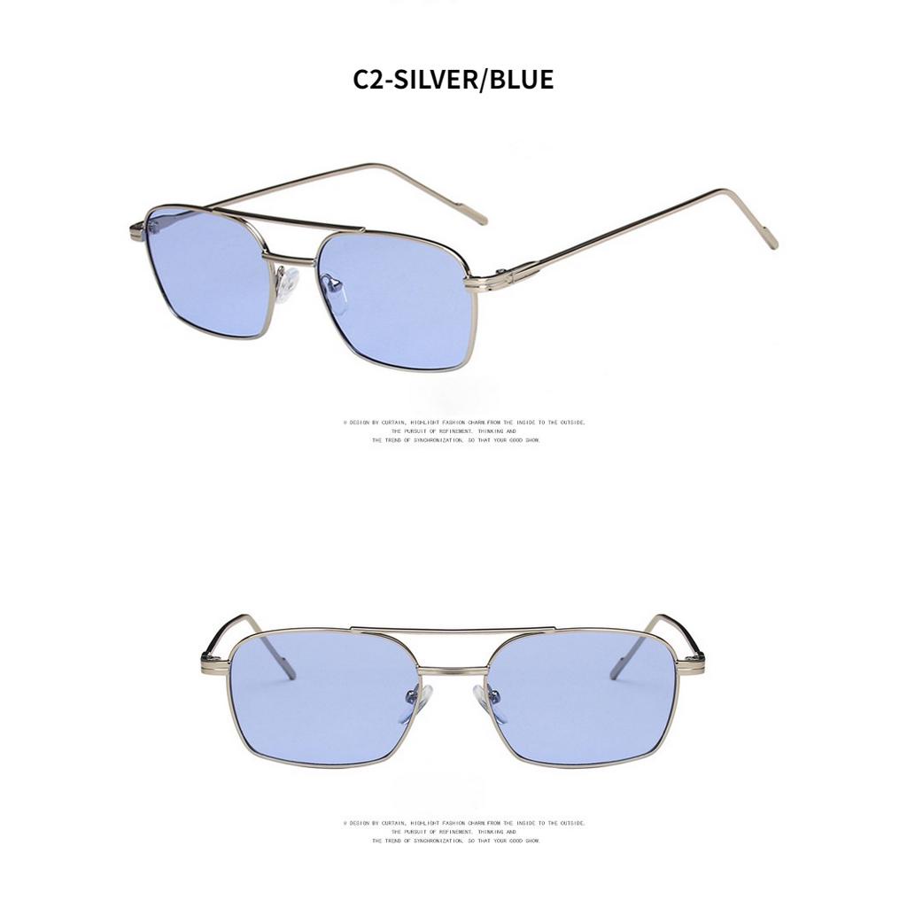 Kính Mát Gọng Kim Loại Phong Cách Retro Hàn Quốc 2021