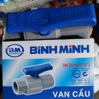 Van cầu PVC Bình Minh _ size phi 21