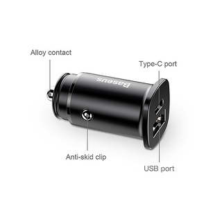 TẨU SẠC BASEUS 30W (TYPE-C + USB)