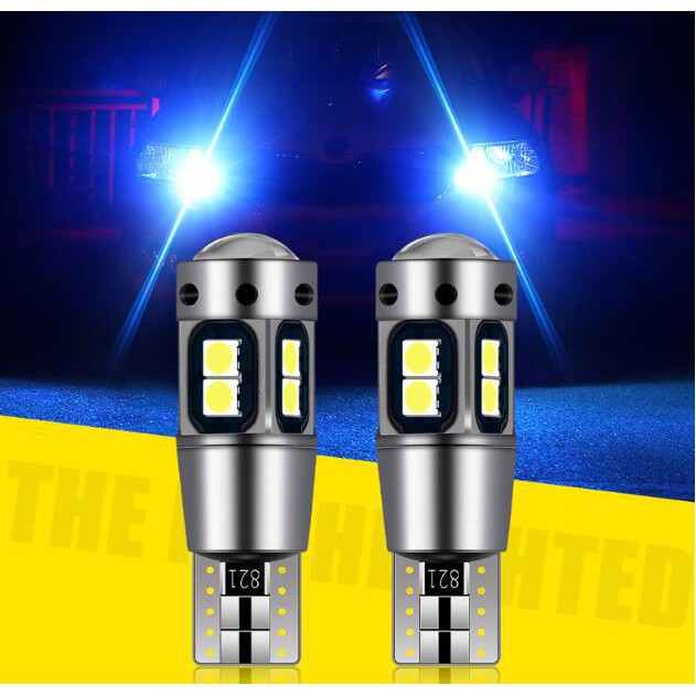 Bóng LED Canbus Kevanly T10 W5W 194 168 3030 10 SMD gắn đèn lùi/bảng điều khiển/trần xe ô tô