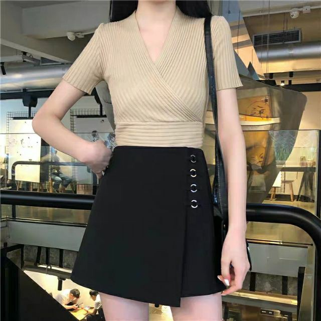 (Bigsize)Chân váy chữ A 4 khuyên Ms135 60-90kg