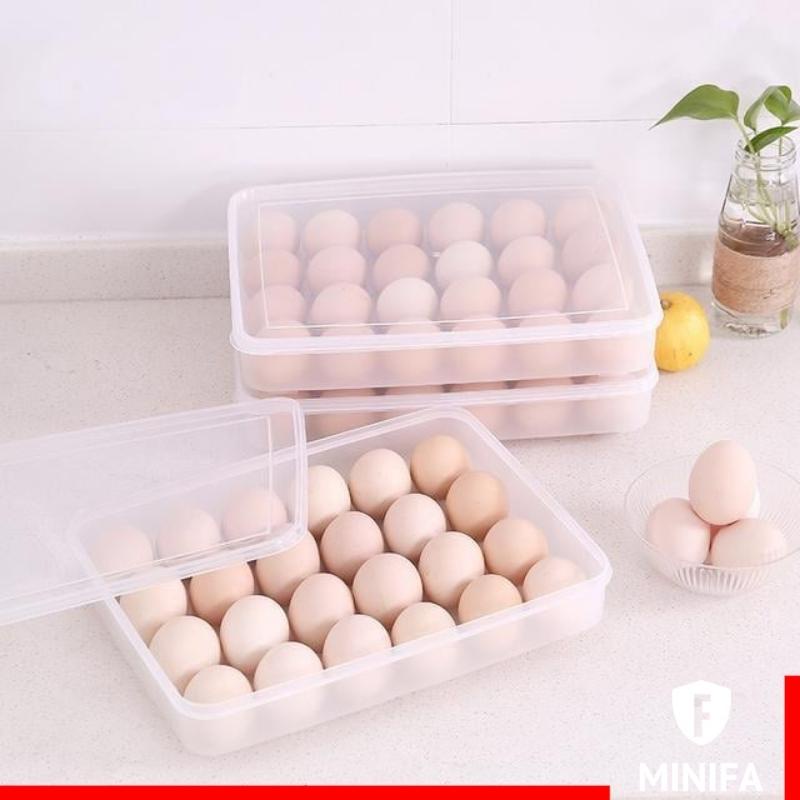 Hộp Đựng Trứng, Hộp Để Thực Phẩm Trong Tủ Lạnh Có Nắp Đậy Tiện Lợi