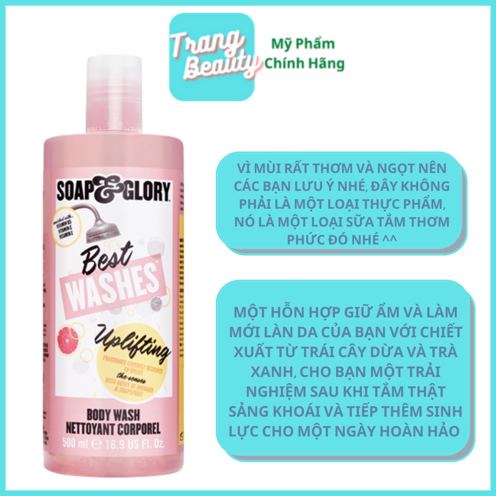 Sữa tắm Soap and Glory BEST WASHES - made in UK 500ml