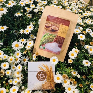 Combo cám gạo + kem body mea organic