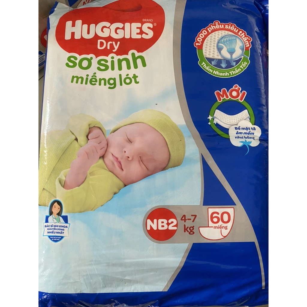 Miếng lót sơ sinh Huggies NB1/NB2