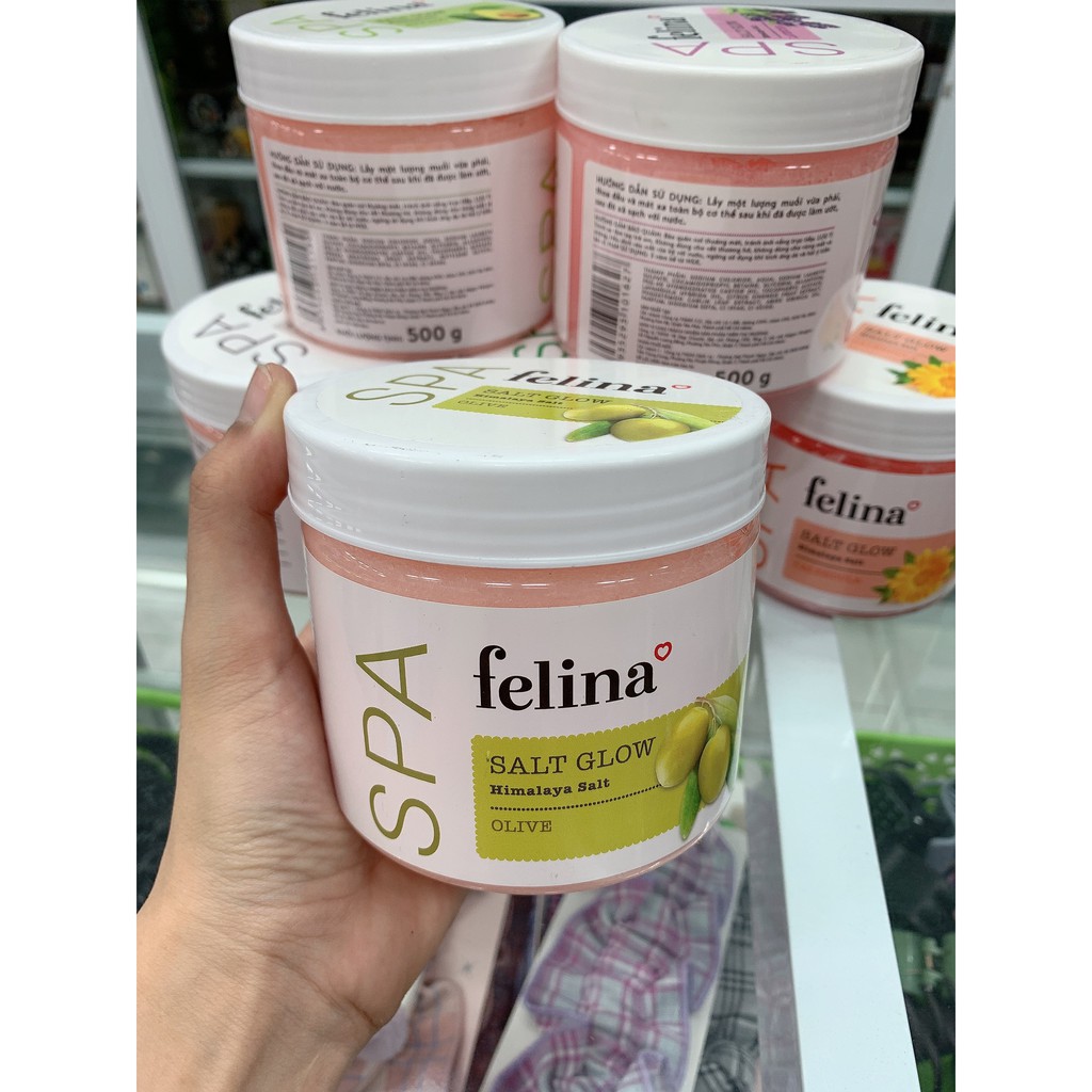 Muối Tắm Tẩy Da Chết Felina Salt Glow 500g