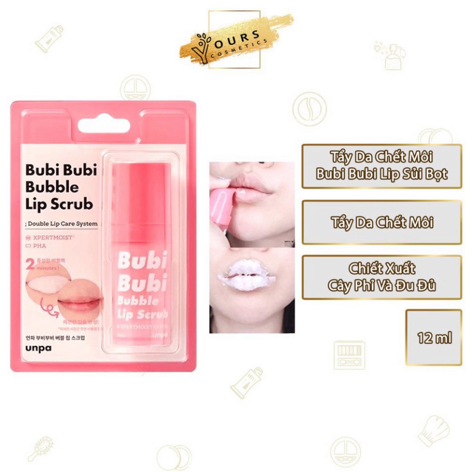 [Auth Hàn - Mẫu Mới] Tẩy Da Chết Môi Bubi Bubi Lip Sủi Bọt H24 | BigBuy360 - bigbuy360.vn