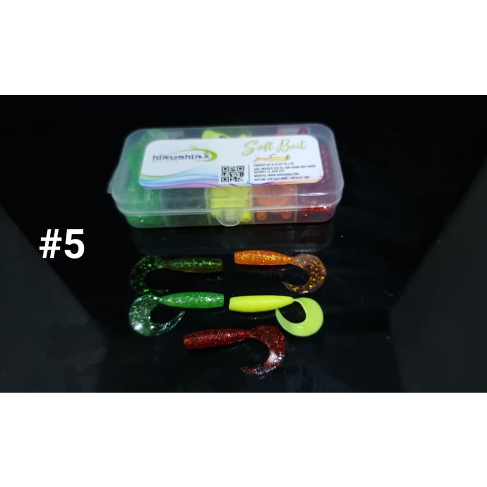 Mồi mềm softbait hộp siêu mini HKN Fishing