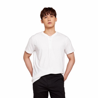 Áo Thun BOO Nam Dáng Basic 100%Cotton Cổ Cúc Henley