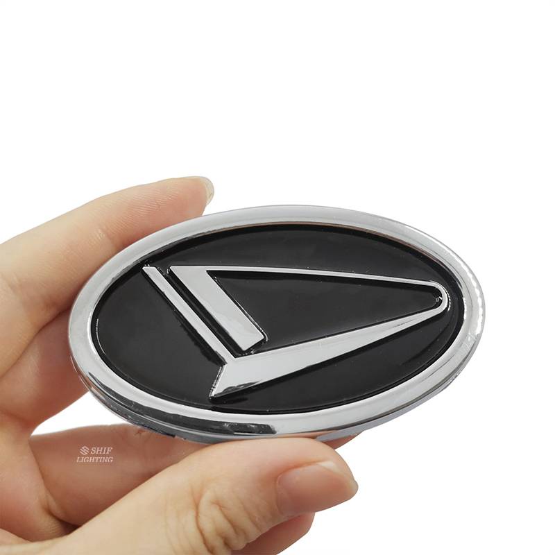 Miếng dán trang trí vô lăng xe hơi bằng nhựa abs in logo DAIHATSU