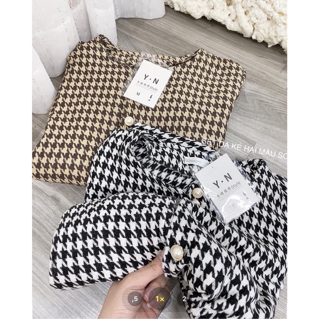 Set Váy Dạ Kẻ  Tết Siêu Yêu ❤️❤️[RẺ VÔ ĐỊCH]❤️❤️ Siêu Sexy, Chất Siêu Đẹp | BigBuy360 - bigbuy360.vn