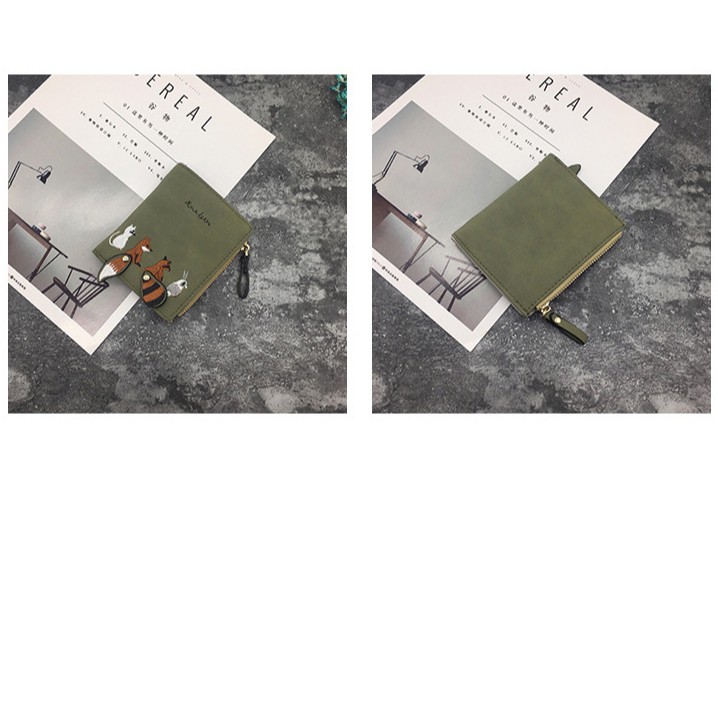 [Mã FAMAYWA2 giảm 10K đơn 50K] Ví Cầm Tay PaPu VN07 Thêu Hình Thú Dễ Thương Nhiều Ngăn Da Dẹp | BigBuy360 - bigbuy360.vn