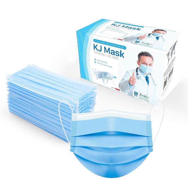 KHẨU TRANG Y TẾ KJ MASK  4 LỚP GIẤY KHÁNG KHUẨN- TIÊU CHUẨN XUẤT KHẨU - NGƯỜI LỚN VÀ TRẺ EM