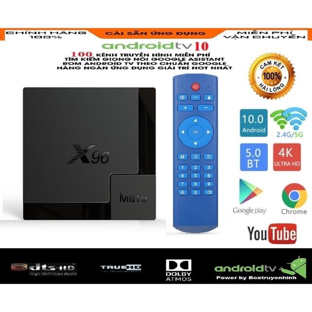 AndroidTivi Box X96 Mate 4GB 32G Android 10