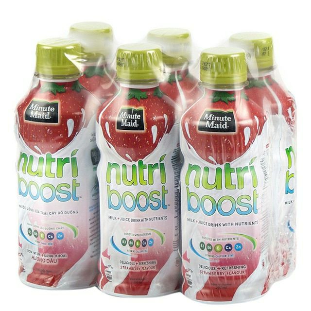 Nước uống sữa trái cây Nutri boost ( 6 chai x 297ml)