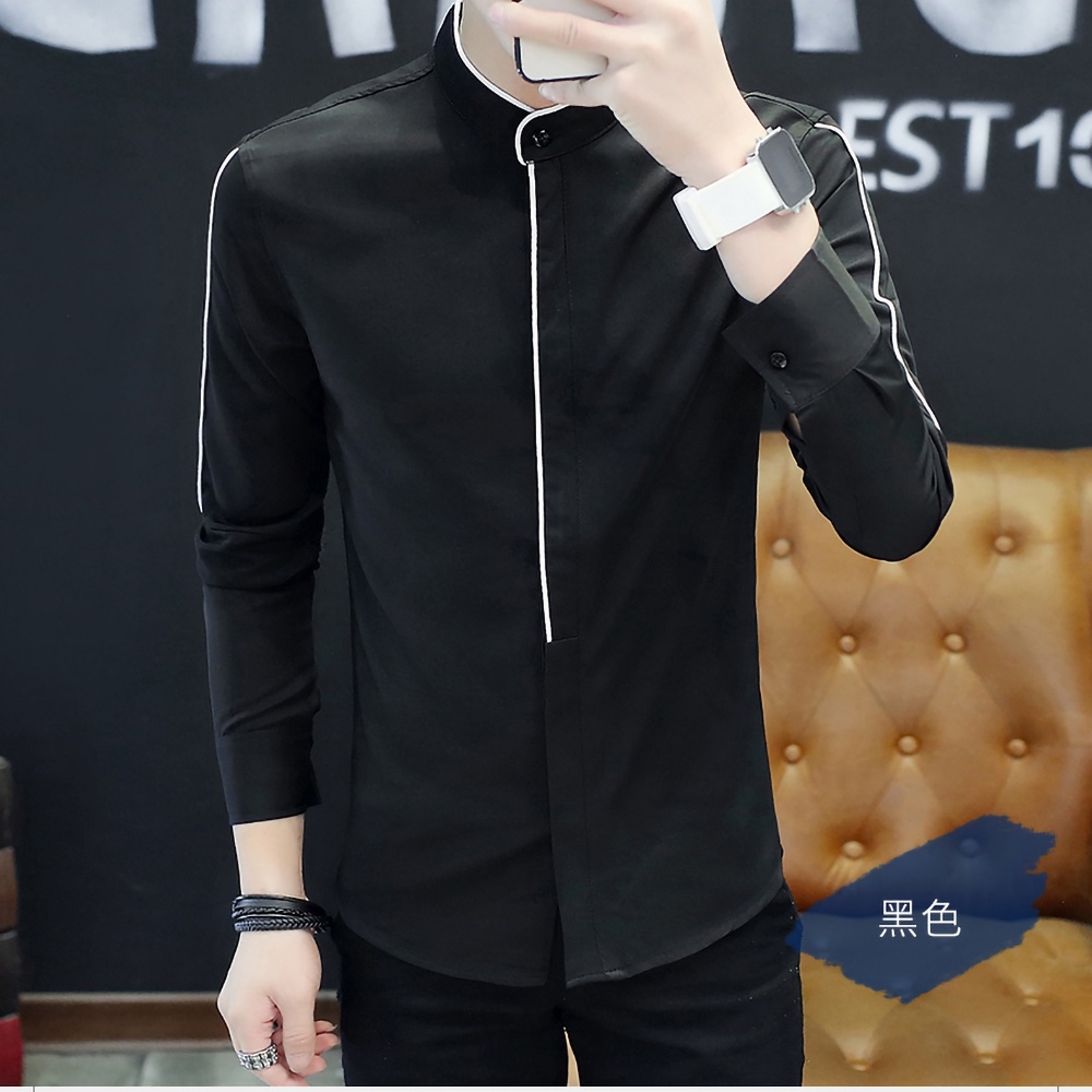 Áo sơ mi Nam Áo sơ mi dài tay chất liệu Lụa không nhăn không xù,co giãn nhẹ cảm giác thoải mái cho người măc H19