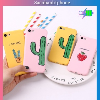 Ốp lưng Nhựa dẻo hoạ tiết cây xương rồng độc đáo cho các dòng iPhone - a23