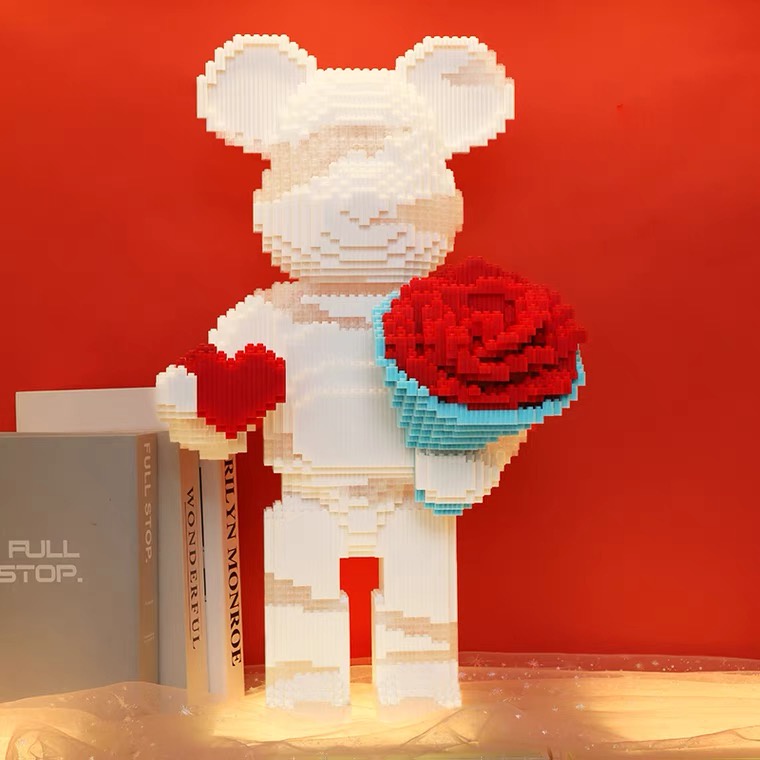 Xếp hình Gấu Bearbrick cỡ lớn 50cm - 55cm Đồ chơi lắp ráp nano 3d  bear bricK mô hình bearbicks