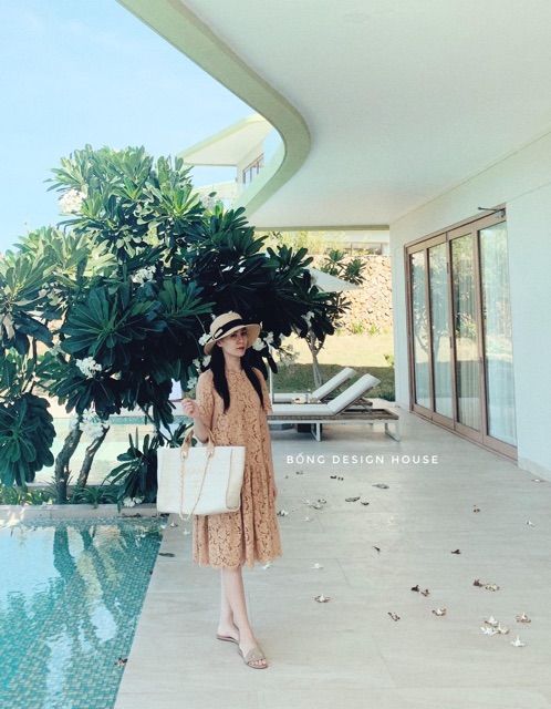 Vải ren chân 2 đầu