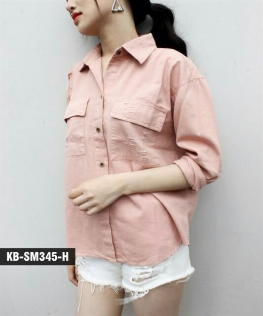 Sơ mi kaki hai túi trẻ trung, hiện đại 😛😛😛