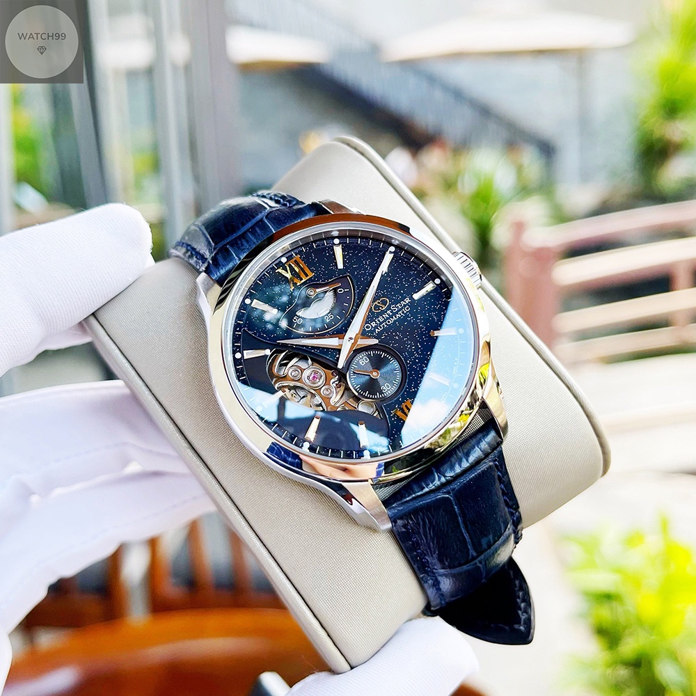 Đồng hồ nam Orient Star Contemporary Layered Skeleton RE-AV0B05E00B Limited 41mm Dây da Kính Sapphire