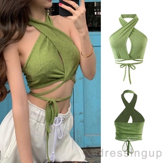 Áo Lửng Cổ Yếm Thời Trang Dành Cho Nữ