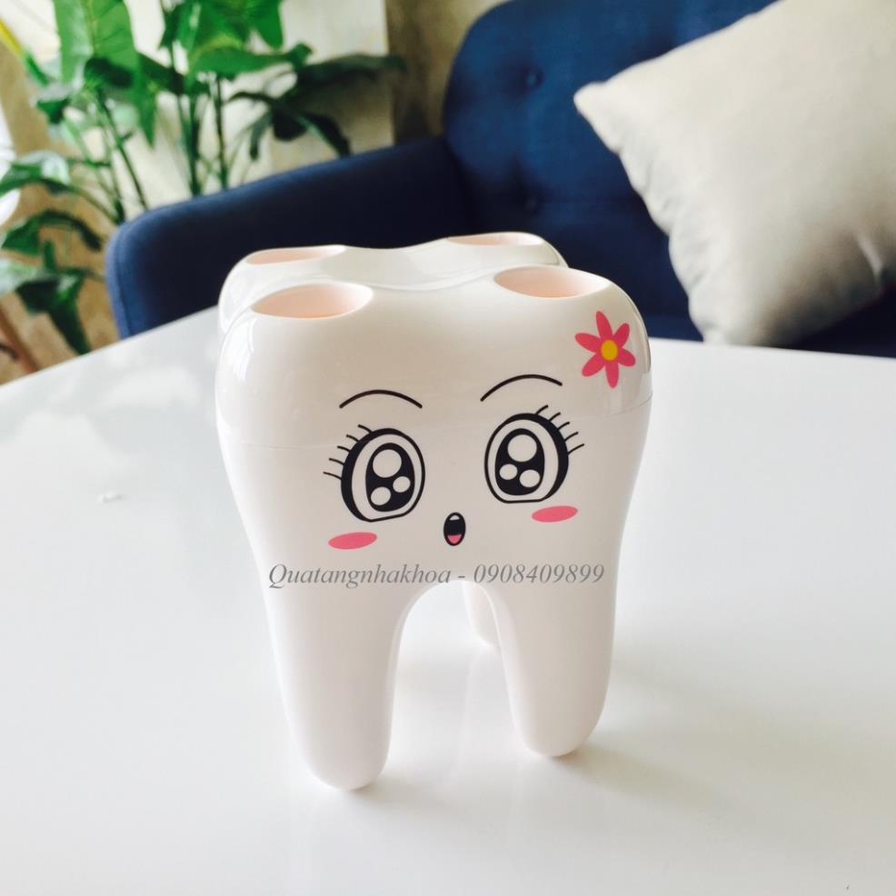 Cốc cắm bàn chải hình răng