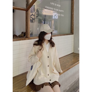 Áo Cardigan len trơn (Ảnh/Video tự chụp)