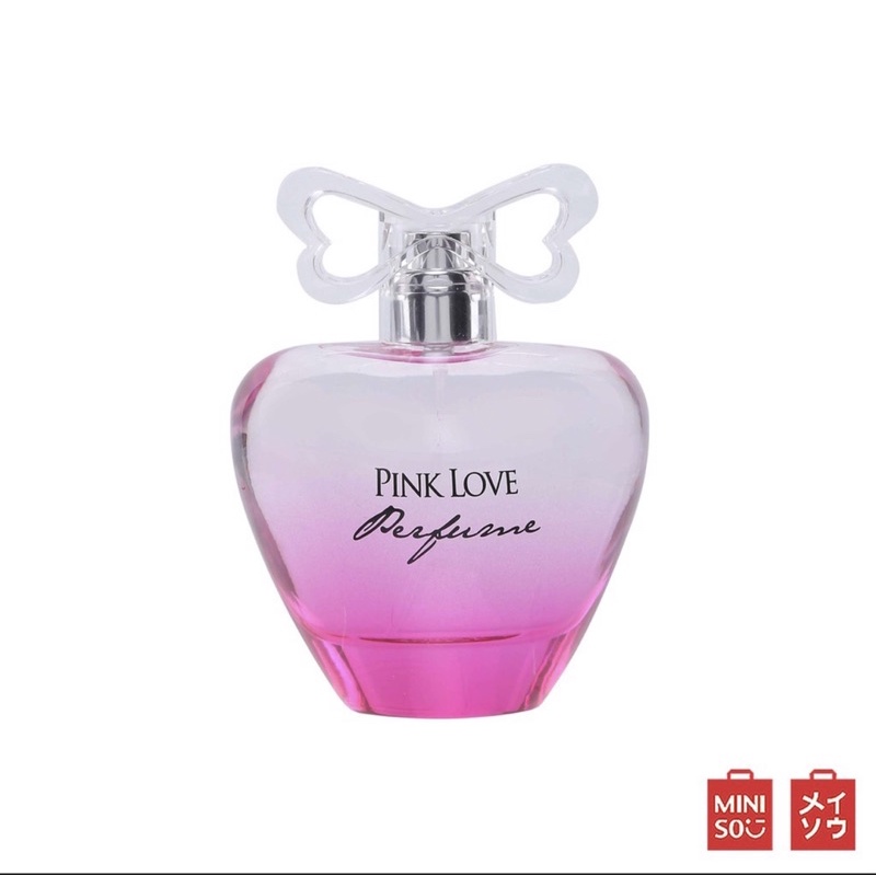 MINISO Pink Love Perfume Japan:Nước hoa tình yêu mầu Hồng,Hương thơm quyến rũ,lưu hương lâu,lọ to 100ml