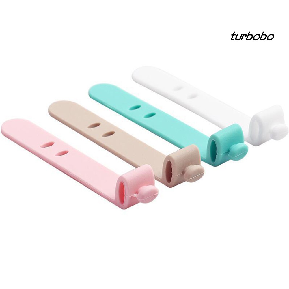 Set 4 Phụ Kiện Giữ Dây Cáp Gọn Gàng Bằng Silicon Tiện Dụng