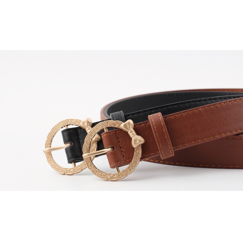 Thắt lưng nữ 3cm tròn nơ