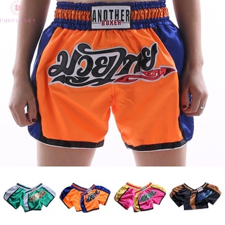 1 Quần Short Tập Boxing / Muay Thai Eo Co Giãn Thoáng Khí