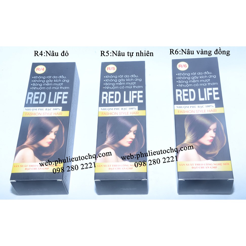 Thuốc nhuộm tóc phủ bạc redlife