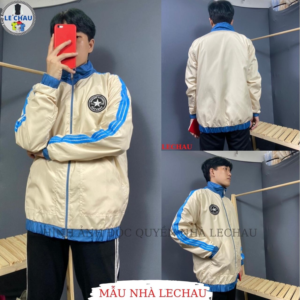 Áo khoác dù unisex form rộng in hình NGÔI SAO AKD42 LECHAU jacket nam nữ giá rẻ xịn xò ulzzang hottrend