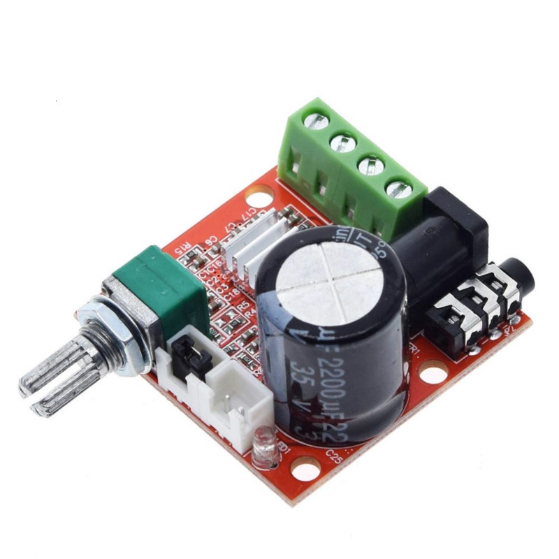 Bảng mạch khuếch đại âm thanh nổi 12V Mini Hi-Fi PAM8610 2X10W Kênh kép loại D 10W + 10W