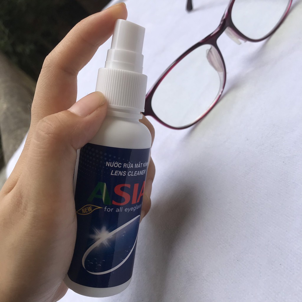 Nước Rửa Mắt Kính Lens Cleaner ASIA Dạng Xịt 60 ml | Lau Sạch Bụi Bẩn Dễ Dàng Nhanh Chóng - Hương Thơm Dễ Chịu