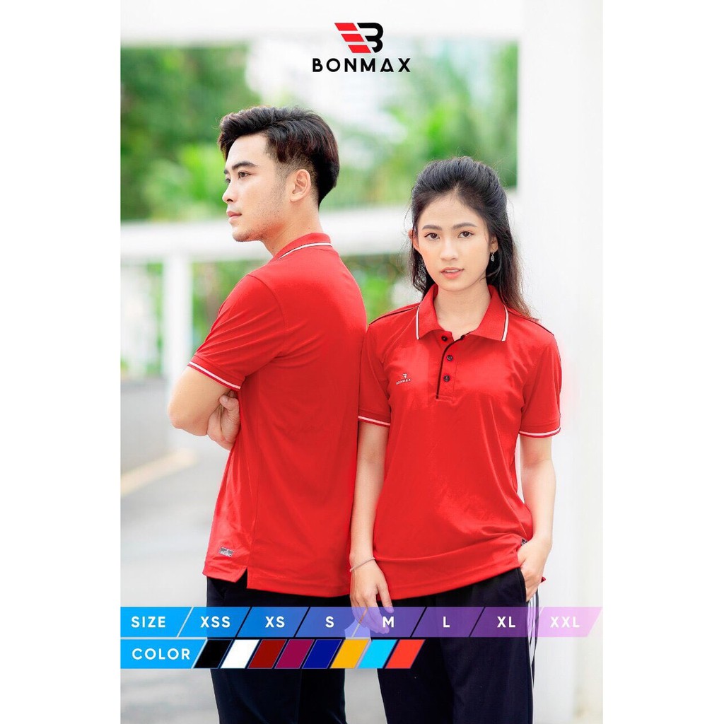 Áo Thun Đồng Phục Polo Bonmax Nhiều Màu Sắc, Đủ Size Từ XXS đến XXL Chất Vải Poly Cá Sấu Cao Cấp