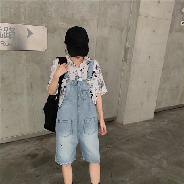 (ORDER) yếm jeans quần lửng QC-1 màu | BigBuy360 - bigbuy360.vn