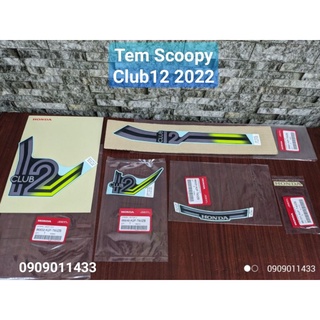 Bộ tem Scoopy 2022 Club12