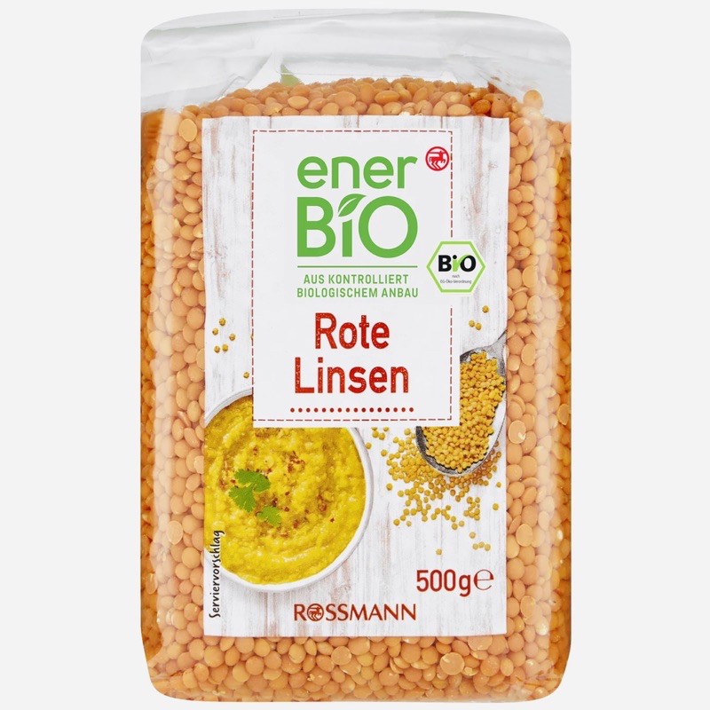 Đậu Lăng Đỏ Hữu Cơ Đức Ener Bio Cho Bé 500gr - DATE 2025